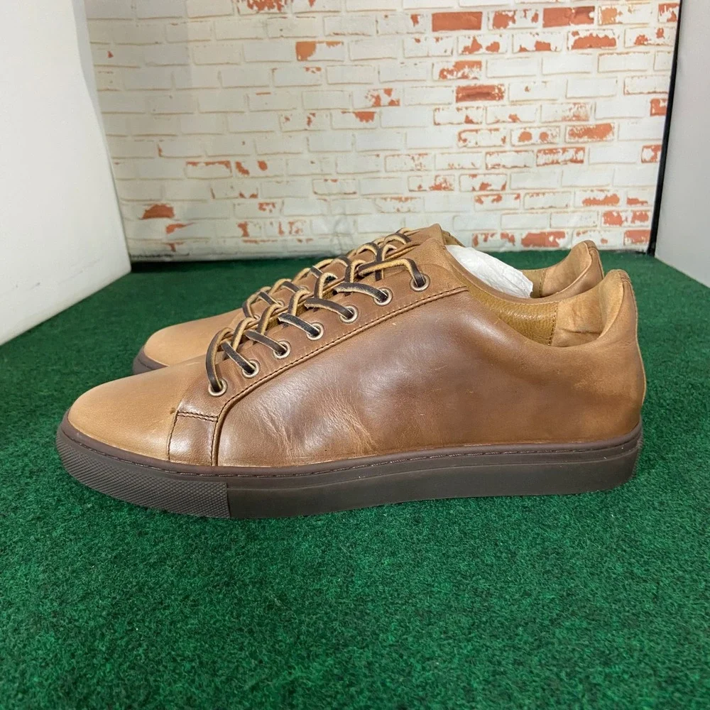 Thursday Boot Co Premier Low Top Mens 8.5 Toffee Leather Sneakers Handcrafted